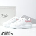 ALEXANDER McQUEEN スニーカー カーフレザー ホワイト 白 ピンク ロゴ レディース ブランド 718233