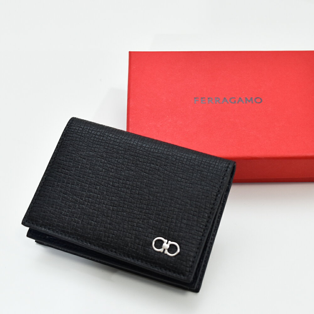 Salvatore Ferragamo カードケース バイカラー 660990 ガンチーニ メンズ レディース フェラガモ FERRAGAMO