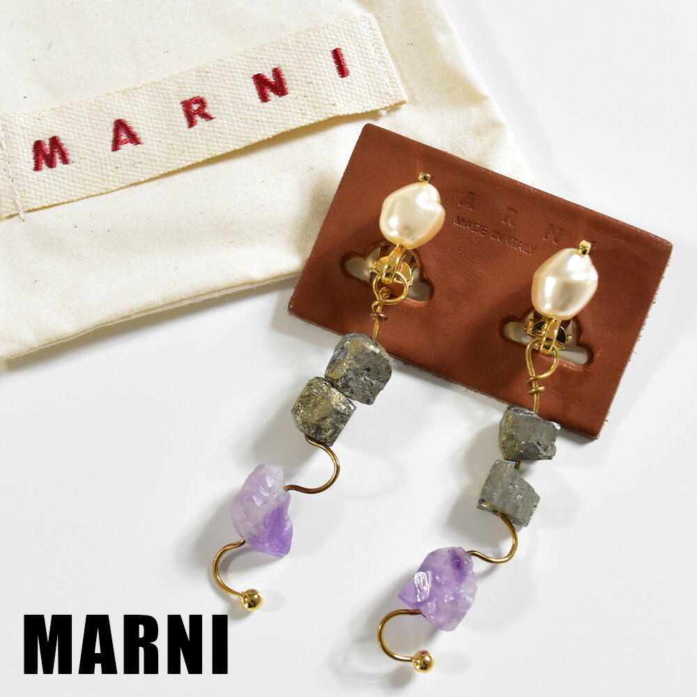MARNI マルニ ピアス・イヤリング ゴールドx黒 - 2108425Y0288 楽天市場】イヤリング(ブランドマルニ)(レディースジュエリー