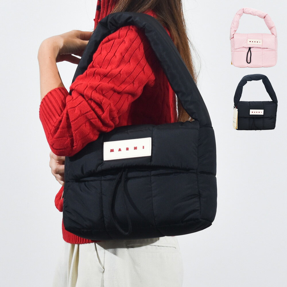 Marni - マルニ バッグ レディース Puff ショルダーバッグ キルティング バッグ MARNI SBMP0268A0 P8068