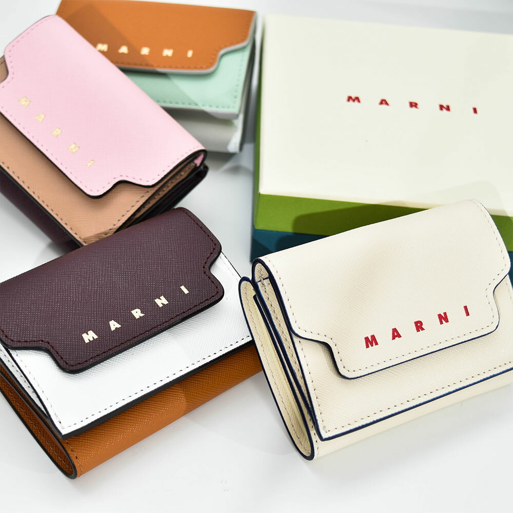 楽天市場】マルニ marni カード 三つ折り レザーの通販
