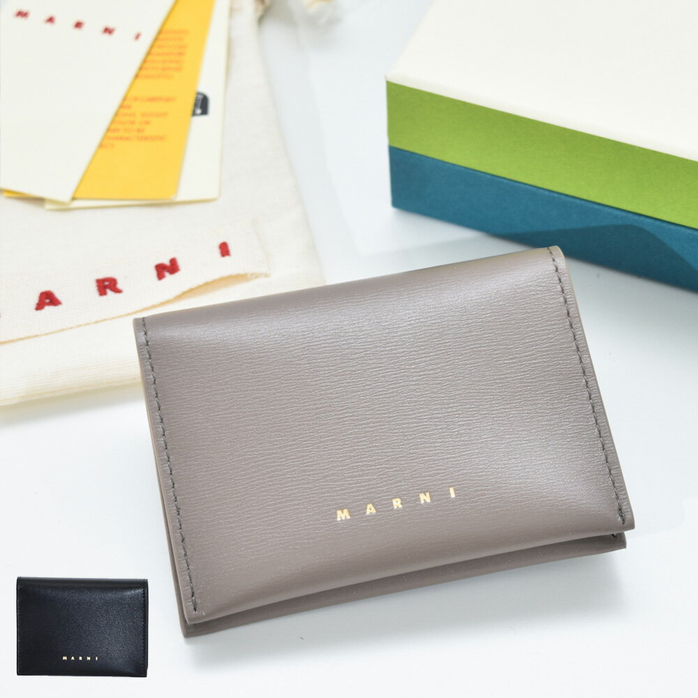 マルニ カードケース レディース メンズ 2つ折りカードケース ユニセックス カーフレザー MARNI PFMO0101U0 P6039