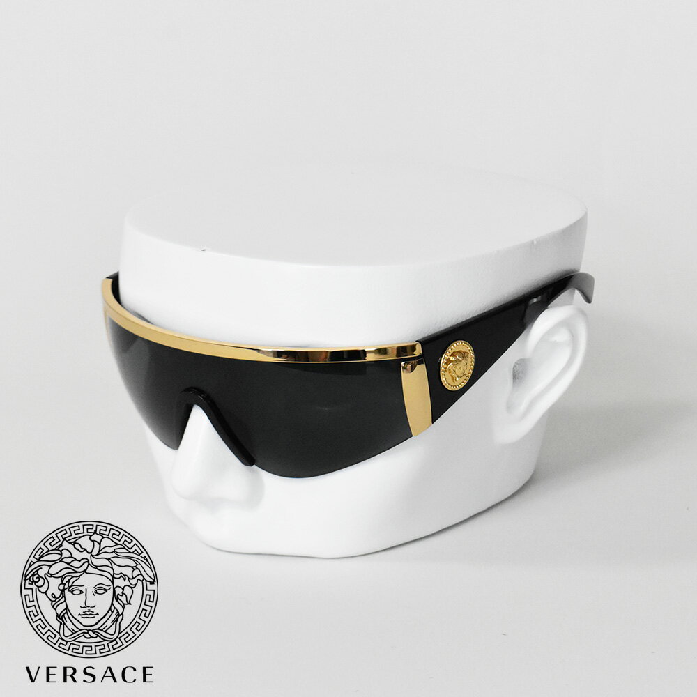 ヴェルサーチ ヴェルサーチ サングラス メデューサ メンズ ブラック ゴールド VERSACE ブランド グレーレンズ かっこいい VE2197-O100087