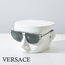 ヴェルサーチ サングラス メンズ シルバー ブラック メタル グレカ VE2202 14377157 VERSACE