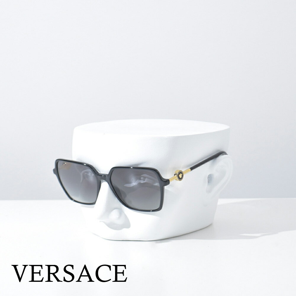 ヴェルサーチ サングラス メデューサ ブラック ゴールド レディース スリム VERSACE ブランド ハイブランド 黒 ベルサーチ 細め VE4396-OGB11158