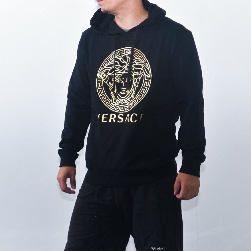 ヴェルサーチ パーカー メデューサ ロゴ メンズ ブランド VERSACE フード ベルサーチ 衣類 フーディ レディース A89514Sのサムネイル