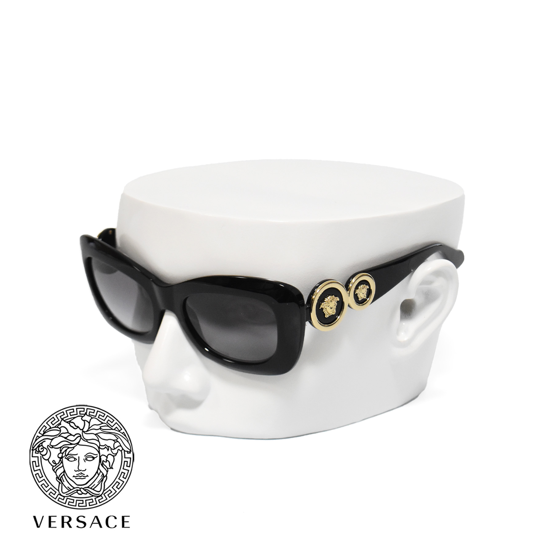 ヴェルサーチ VERSACE サングラス メデューサ ブラック ゴールド レディース ユニセックス メンズ VE4328 GB1/11