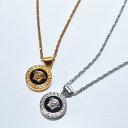 ヴェルサーチ ネックレス ブランド メンズ レディース レジン メデューサ ペンダント ゴールド ピンク ブラック VERSACE 1008781