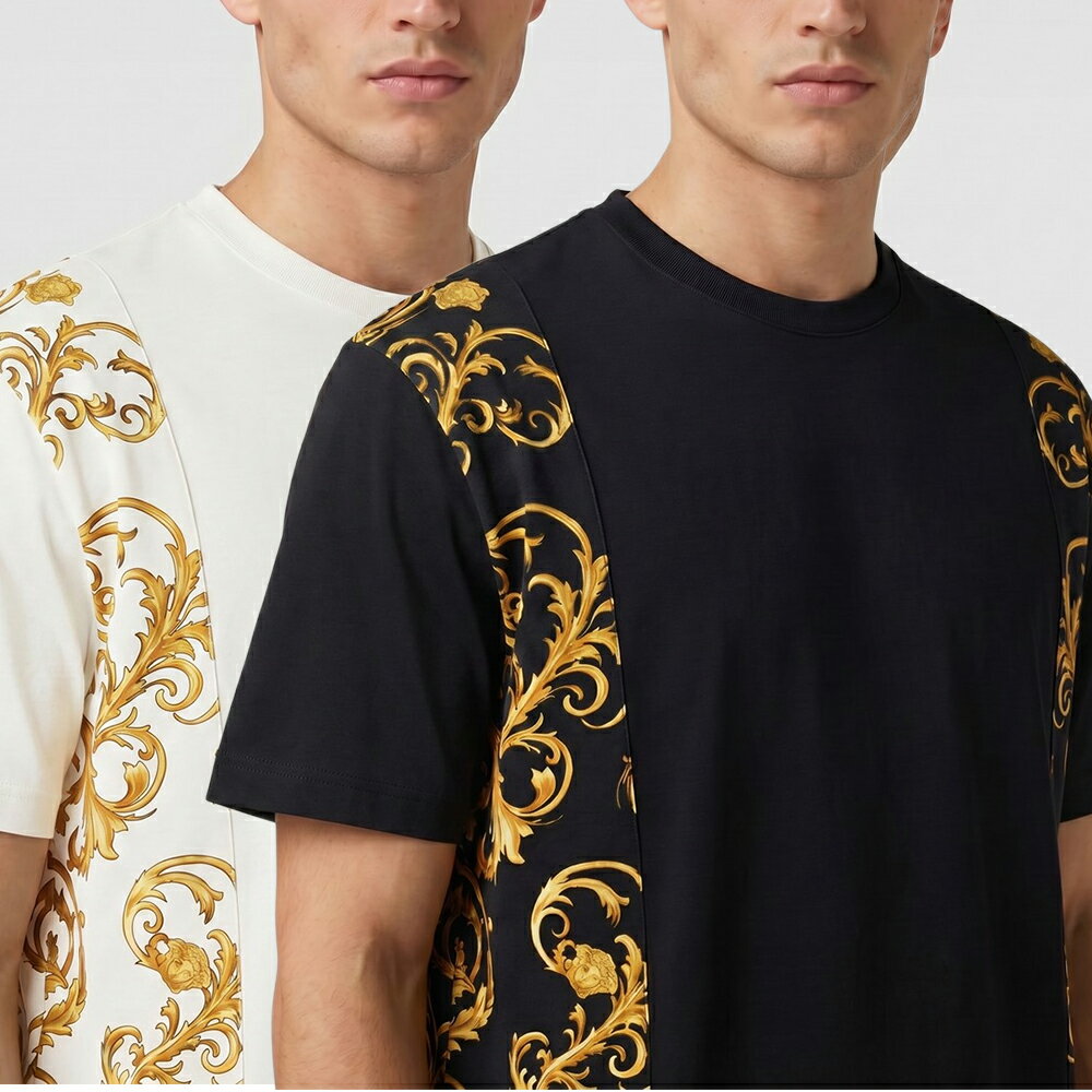 美品☆VERSACEカットソーTシャツ黒 楽天市場】ヴェルサーチ（Tシャツ・カットソー｜トップス）：メンズ