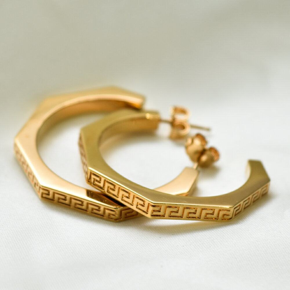 Rakuten - ヴェルサーチ ピアス グレカ グレカピアス BIG ゴールド レディース メンズ VERSACE 1019301 1A00620