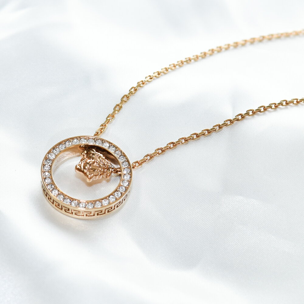 VERSACE ネックレス ゴールド ビジュー メデューサ メンズ レディース 1019306 ヴェルサーチ