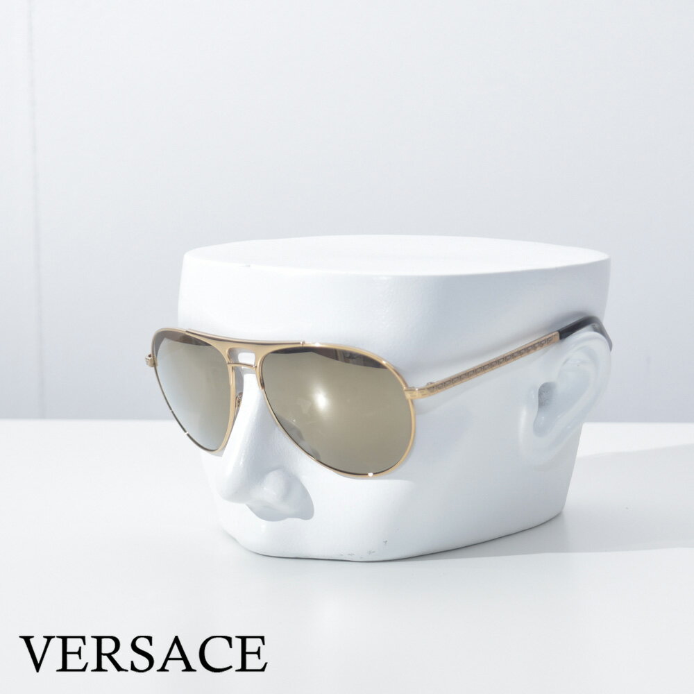 ヴェルサーチ ヴェルサーチ サングラス メンズ グレカ グリーク ゴールド ブラック VERSACE ブランド VE2164-O10025A