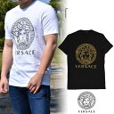 ヴェルサーチェ プレゼント メンズ（30000円程度） ヴェルサーチ Tシャツ メンズ VERSACE 半袖 ブランド クルーネック メデューサ カットソー A89497S