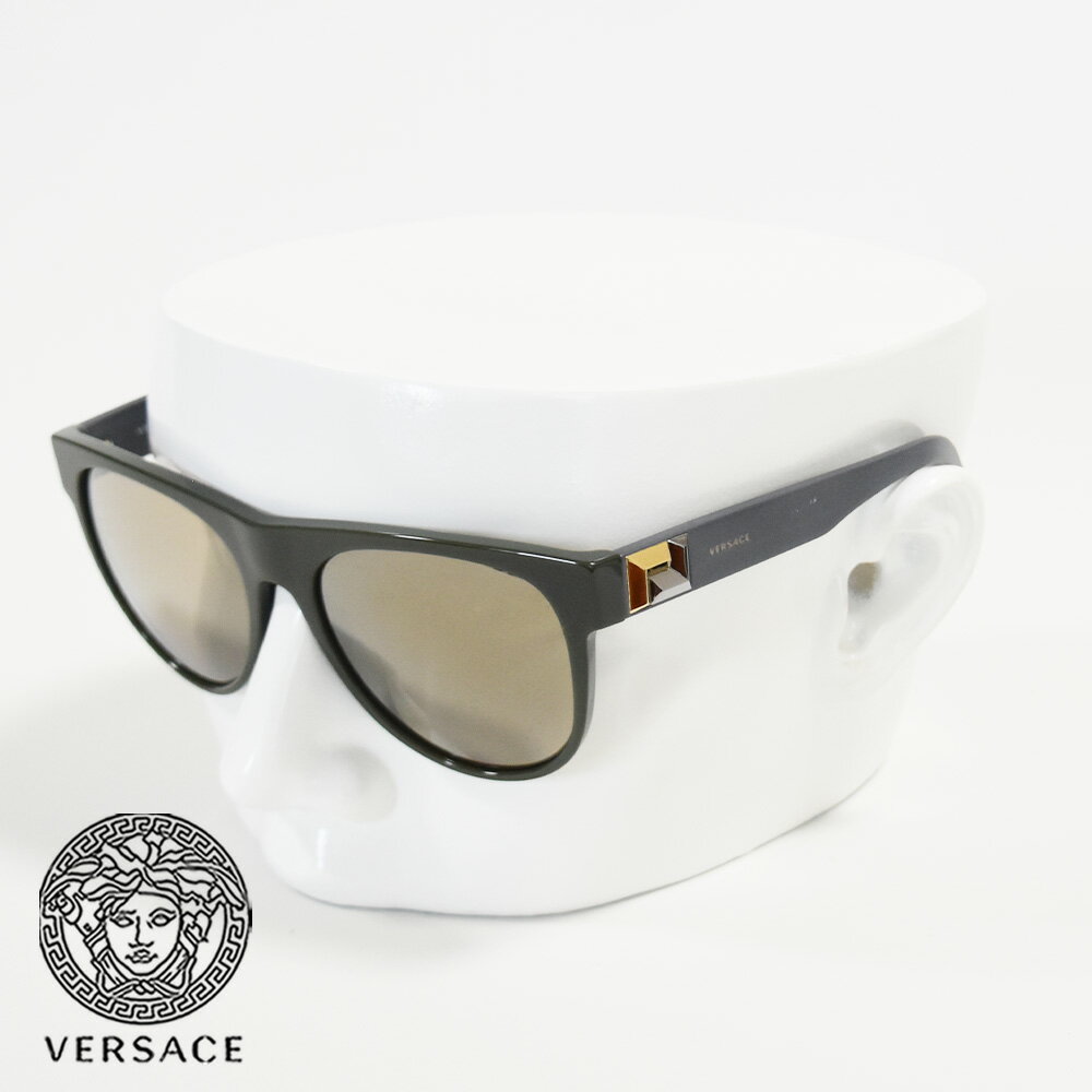 ヴェルサーチ ヴェルサーチ サングラス カーキ グレー ゴールド VE4346 51931V VERSACE