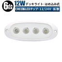 作業灯 LED LED作業灯 ワークライト LEDワークライト はめ込み式 12v 24v 12w 拡散 デッキライト 船舶 ライト コンパクト 防水