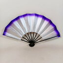 【訳あり】【扇子】舞扇子 両銀 天紫 黒塗 9寸5分