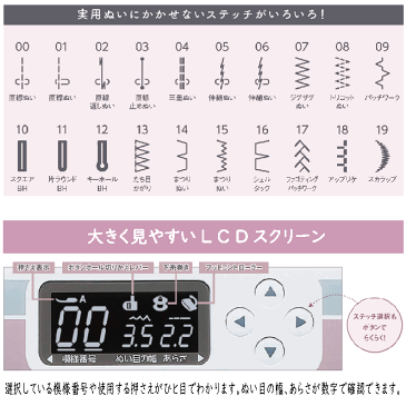 送料無料！ジャノメ コンピューターミシン（J410）+【フットコントローラー付】【JANOME コンピューターミシン コンパクト 初心者 初めて 入園入学 ハンドメイド 手づくり】