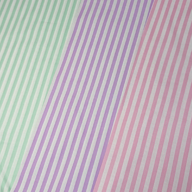 【シーチング生地】パステルストライプ【生地 シンプル ボーダー ゆめかわいい 入園入学 通園 日本製 ハンドメイド】