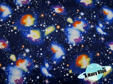 【オックス生地】Space☆Cosmic【全3色/宇宙柄/惑星柄/PLANET】
