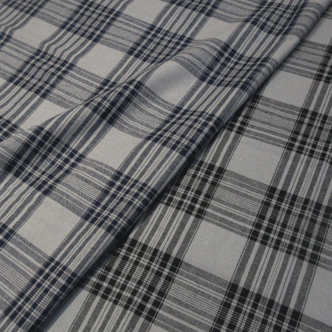 【10cm単位の販売】【コットンリネン先染め生地】チェック柄【先染め チェック シンプル 大人 夏 衣料 ワンピース パンツ 寝具 インテリア ハンドメイド 手づくり】