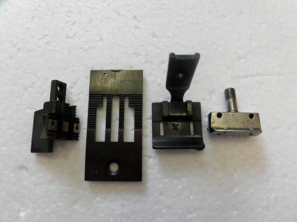 【中古】2本針本縫いミシン用 ゲージセット 11/16インチ(17.46mm)