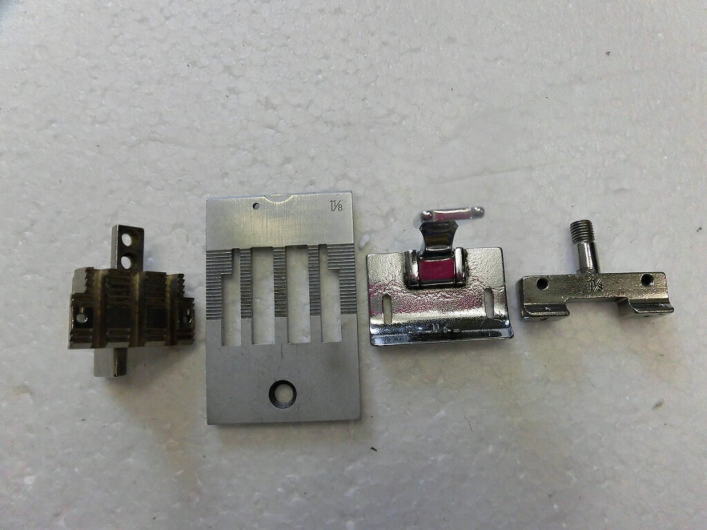 【中古】2本針本縫いミシン用 ゲージセット 1 1/8インチ