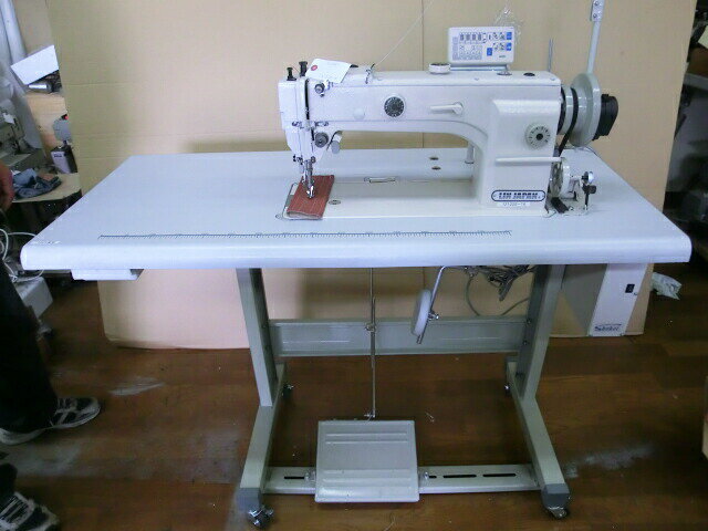 1本針上下送り自動糸切ミシン SSM-TY-3750型 ミシン100vセット針中心から右側の懐334mm