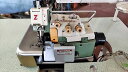 【中古】 YAMATO Z1016-02DF 1本針3本糸オーバーロックミシン 100V 脚卓クラッチモーターセット