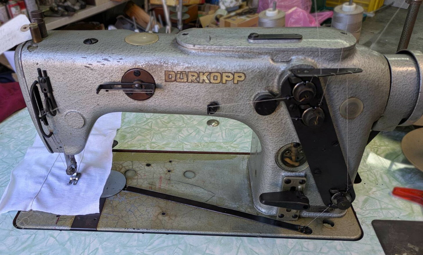 【中古】 2本針3本糸ピンタックミシン 941-701　頭部のみ