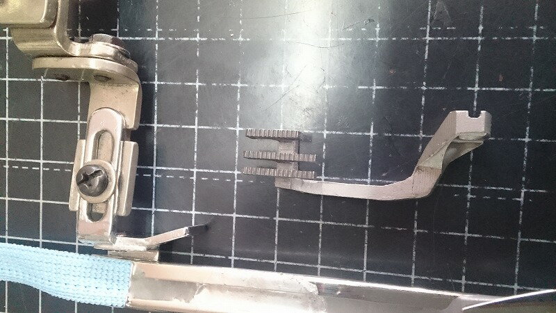 ペガサスミシンモデルNO−ETF・ETS・EXT用パイピング縫製アタッチメント部品NO−SSM−43P型