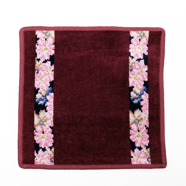 【再入荷！】フェイラー Feiler ハンドタオル 25×25cm COSMOS BLUE/WINE RED【ゆうパケット送料無料】