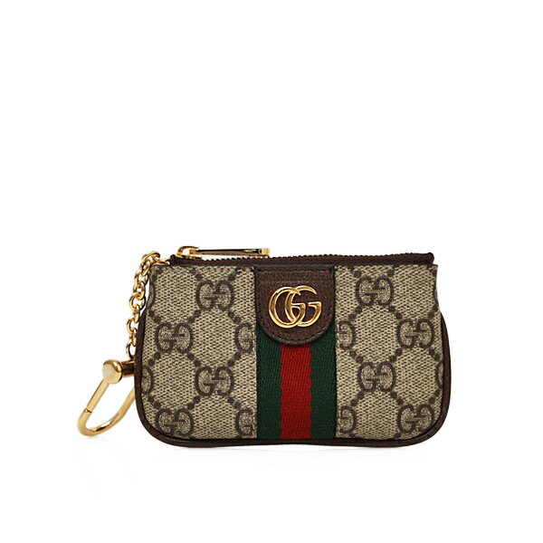 グッチ GUCCI オフィディア GGスプリームキャンバス×レザー キーケース 小銭入れ ウォレット ベージュ×エボニー×ブラウン  671722 96IWG 8745