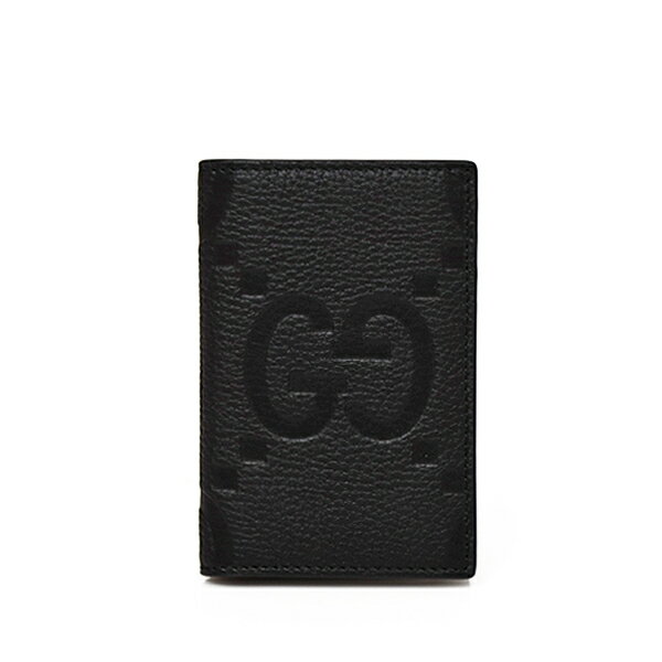 グッチ GUCCI ジャンボGG JUMBO GG レザー カードケース カードホルダー 名刺入れ パスケース 定期入れ ブラック [メンズ] 739478 AABY0 1000