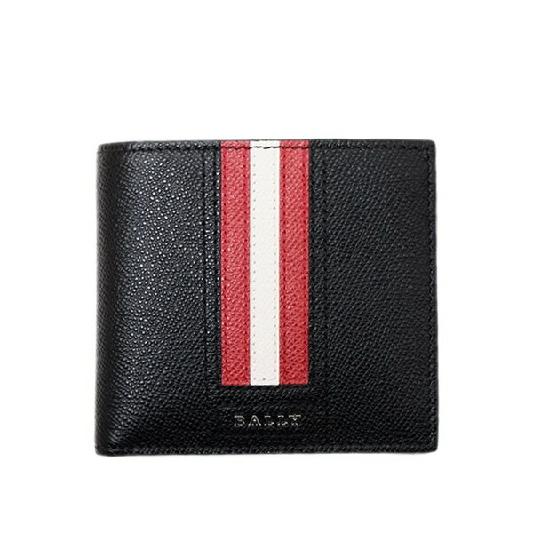 バリー BALLY レザー ウォレット 二つ折り財布 折財布  ブラック  TRASAI.LT F210 6224893 ギフト