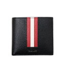 バリー 財布 メンズ 【再入荷！】バリー BALLY レザー ウォレット 二つ折り財布 折財布 [小銭入れなし] ブラック [メンズ] TRASAI.LT F210 6224893 ギフト