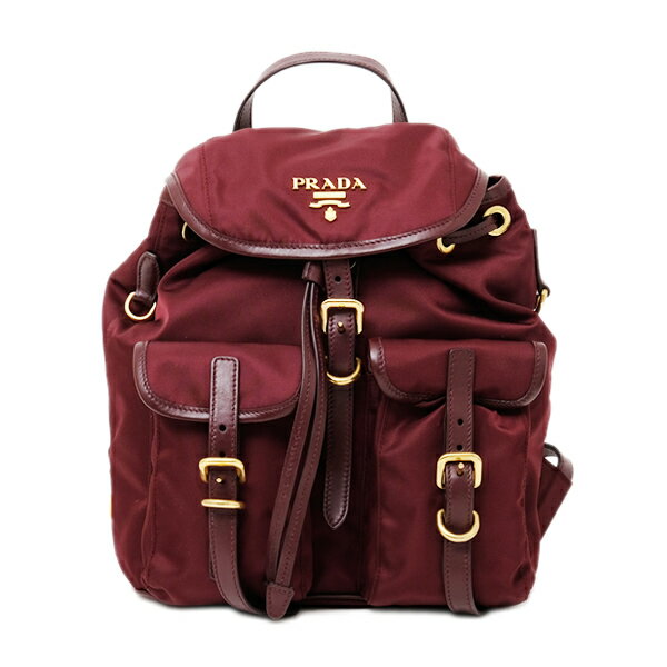 プラダ PRADA TESSUTO SOFT CA ナイロン リュックサック バックパック バッグ ボルドー [レディース] 1BZ677 QXO F0403