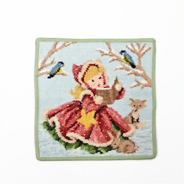 【P10倍！11/4 20:00-11/11 1:59迄】フェイラー Feiler リミテッドエディション ハンドタオル 25×25cm クリスマス CHRISTMAS2021 GREEN【ゆうパケット送料無料】のサムネイル