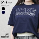 【厳選プライス！】【サイズS/M/L】ラブ モスキーノ LOVE MOSCHINO クルーネック 半袖 Tシャツ カットソー トップス レディース W4F8704 M3517 選べる2色【ゆうパケット送料無料】【H30】