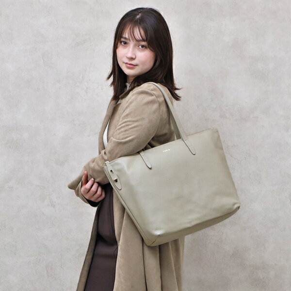 フルラ FURLA NET L TOTE レザー トートバッグ A4対応 グレー系 [レディース] WB00210 HSF000 1007_M7Y00【○A15】