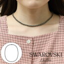 スワロフスキー ネックレス（レディース） スワロフスキー SWAROVSKI TENNIS DELUXE テニス デラックス ネックレス アクセサリー シルバー×ダークカラークリスタル [レディース] 5517113【K3】