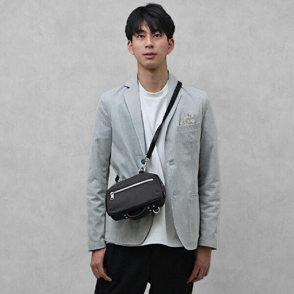 ディーゼル ミニショルダーバッグ メンズ ディーゼル DIESEL NYLON MONOGRAM CROSSBODY 2WAY ショルダーバッグ クラッチバッグ ブラック×ブラウン [メンズ][レディース] X09163 P5155 T8013【C15】 【NS10】