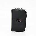 ディーゼル DIESEL L ZIP KEY 牛革 レザー 4連 キーリング付き 小銭入れ コインケース付き キーケース ブラック [メンズ] X09016 P0685 H8278【C12】 【NS10】