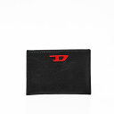 ディーゼル DIESEL RAVE REASY CARD CASE ワンポイント 牛革 レザー カードケース カードホルダー パスケース 定期入れ ブラック [...