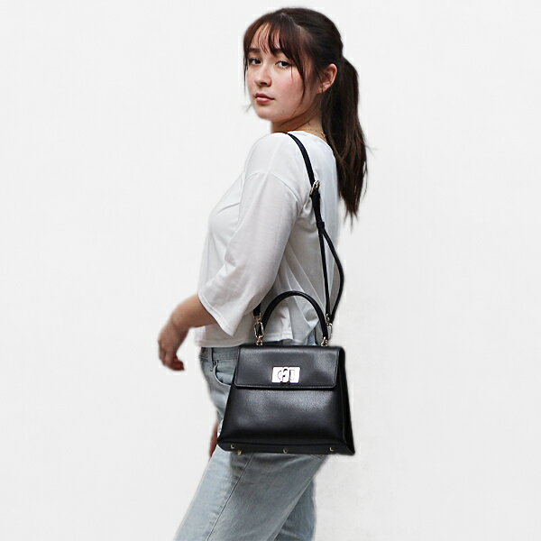 フルラ FURLA 1927 S TOP HANDLE レザー 2WAY ハンドバッグ ショルダーバッグ ブラック [レディース] BAKPACO ARE000 1007_O6000