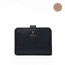 フルラ FURLA カメリア CAMELIA S COMPACT WALLET レザー コンパクト ミニ ウォレット 二つ折り 小銭入れ付き 折財布 ブルー系(内側：ベージュ) [レディース] WP00315 ARE000 1007_2717S