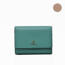 フルラ FURLA カメリア CAMELIA M COMPACT WALLET FLAP レザー ウォレット 二つ折り 小銭入れ付き 折財布 グリーン系(内側：ベージュ) [レディース] WP00325 ARE000 1007_2718S