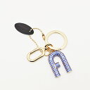 【サマークリアランスセール】フルラ FURLA 1927 KEYRING ARCH アーチロゴモチーフ キーリング キーホルダー バッグチャーム ブルーコバルト...