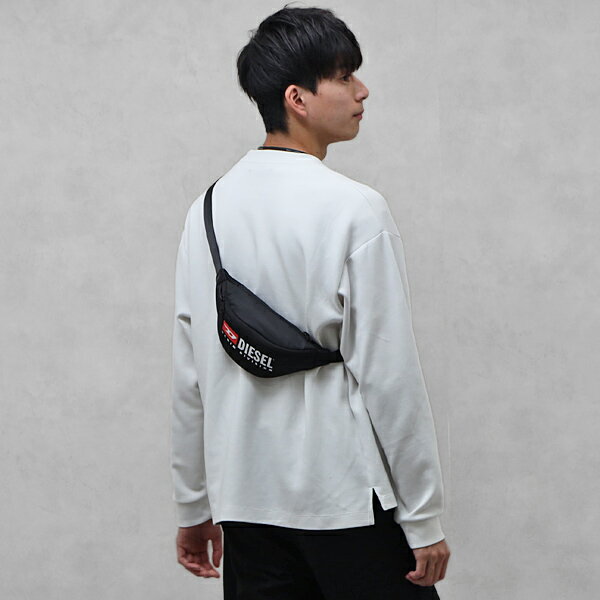 ディーゼル ボディバッグ メンズ ディーゼル DIESEL RINKE BELT BAG ポリエステル ボディバッグ ウエストバッグ ウエストポーチ 軽量 軽い ブラック基調 [メンズ][レディース] X09554 P5480 T8013【○B7】 【NS10】