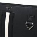 バリー BALLY 型押しレザー クラッチバッグ セカンドバッグ ポーチ ブラック [メンズ] MAKID F000 BLACK 6238756 3