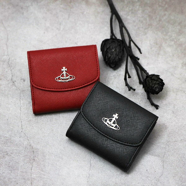 ヴィヴィアンウエストウッド ダービー 財布（レディース） 【2カラー】ヴィヴィアン ウエストウッド Vivienne Westwood DERBY SMALL WALLET ヴィーガンバイオレザー 合皮 軽量 ウォレット 二つ折り財布 小銭入れ付き 折財布 [レディース] 51150003 DERBY ギフト